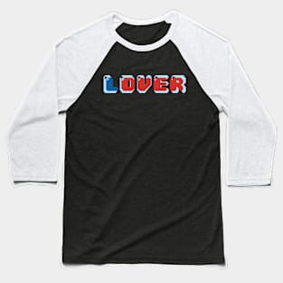 Love is OVER Aesthetic Logo Design Baseball T-Shirt